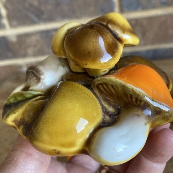 Mushroom Creamer and Sugar Vintage Relpo Midcentury Japanese Ceramic C-2122 READ - Picture 13 of 16